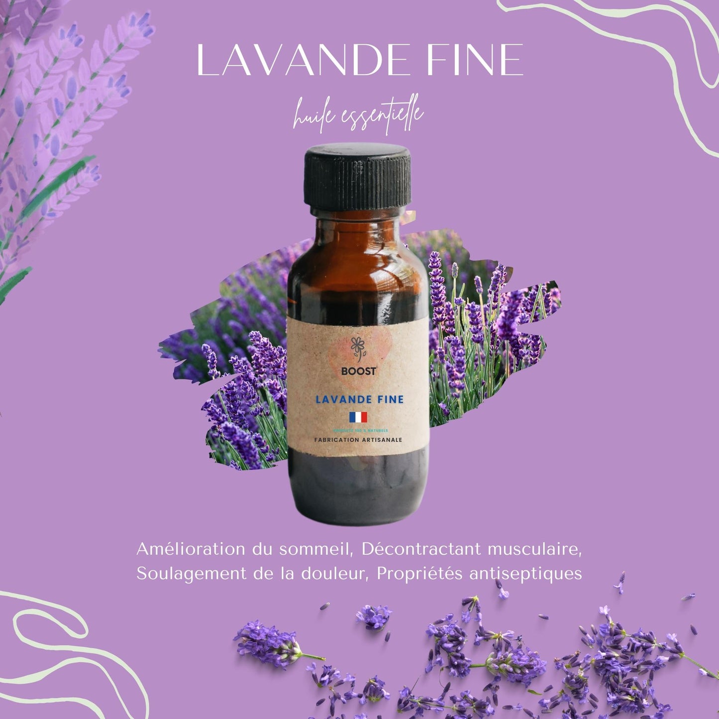 Huile Essentielle de Lavande fine